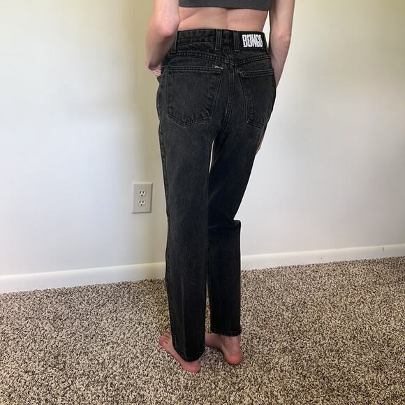 Vintage 90's BONGO "Original Slim Double Black" High Rise Cotton Mom-Jeans - Picture 2 of 13
